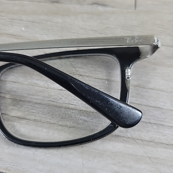 Ray-Ban Eyeglasses Mens RB 6373M 2502 52-20-145 Black Silver FRAMES‎ ONLY - Picture 7 of 11